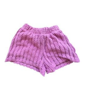 Zara girls knit crochet shorts size 6